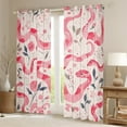 thumbnail image 2 of Manfei Kawaii Pink Snake Black Out Curtains for Kid, Cartoon Flower Floral Curtains Pack of 2 (42x63 Each), Boho Hippie Animal Bedroom Curtains, Window Curtains Bedroom Decor, 2 of 6