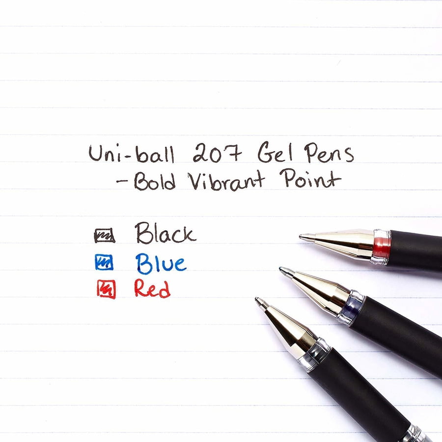 Uni-ball UBC65800DZ, 207 Gel Impact Pens, Dozen