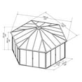 thumbnail image 4 of Palram - Canopia Garda 20' x 20' Polycarbonate/Aluminum Enclosed Gazebo - Gray/Bronze, 4 of 11