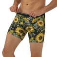 thumbnail image 3 of Salouo Sunflowers Pattern Men's Boxer Briefs, Soft & Breathable Underwear Elastic Waistband Briefs for Men,1-Pack, 3 of 7