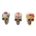 thumbnail image 3 of Ashland Day of the Dead Unscented Skull Candles 3pc, 3 of 3