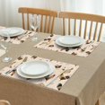 thumbnail image 3 of Beige Chicken Egg Basket Pattern Summer Placemats Table Placemats Set Of 4-Linen Kitchen Washable Placemats Table Mats 11.8"x17.7" Non-Slip Heat Resistant, 3 of 6