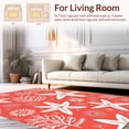 thumbnail image 2 of ODIKA 8' Machine Washable Non-Slip Area Rug, Coral Starfish Abstract High Traffic Rug, Red, 326624, 2 of 7