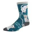 thumbnail image 2 of OoohYeah Mens Colorful Crew Socks, Real Men, Funny Cute Cat Socks, 2 of 4