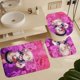 thumbnail image 5 of Himiko Toga - Juego de 4 cortinas de ducha con alfombrillas antideslizantes, tapa de inodoro y alfombrilla de baño, cortina de ducha impermeable con decoración de dibujos animados para baño con 12, 5 of 8