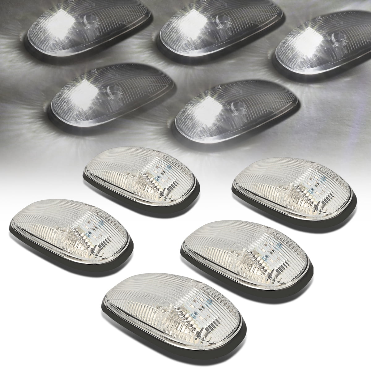 For 1999 to 2001 Dodge Ram 1500 2500 3500 BE 5 X LED Cab Roof Top