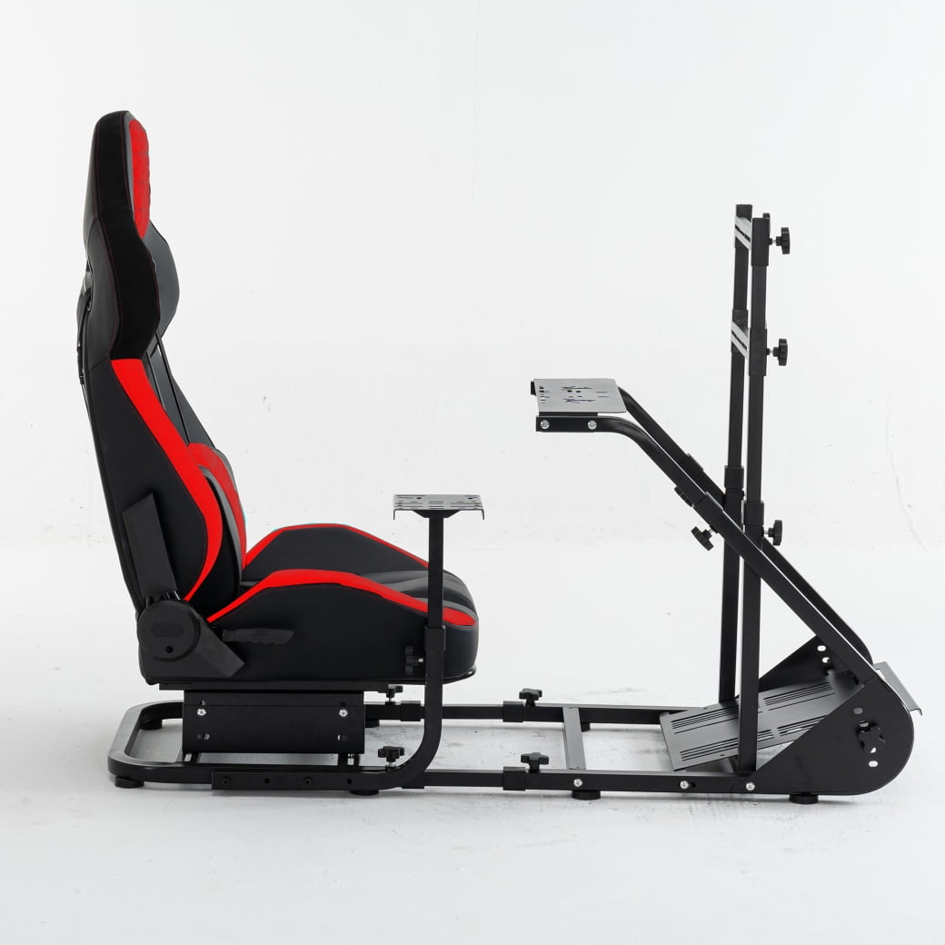 Enhanced Stable Racing Wheel Cockpit Frame Compatible with Fanatec Thrustmaster Logitech PXN Simulators for PS5 PS4 Xbox PC