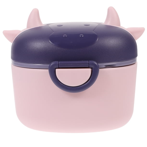 Contenedor portátil para leche en polvo, soporte para leche en polvo con cuchara, caja para refrigerios infantiles