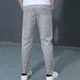 thumbnail image 4 of NOLDARES Boys Sweatpants - Active Boys Joggers Athletic Pants with Pockets & Drawstring Waistband(Grey,11-12 Years), 4 of 6