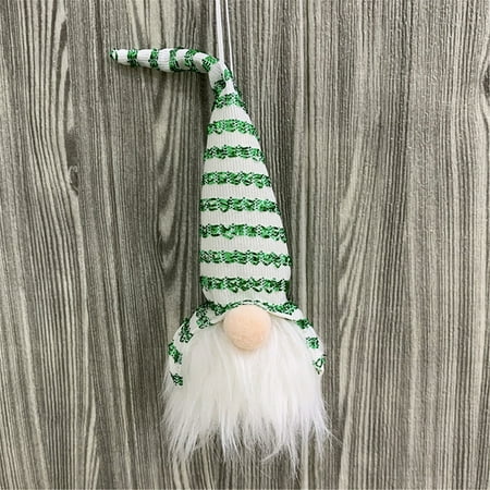 

lystmrge Christmas Ornaments to Make with Beads Miniature Christmas Decorations Beads Stain Glass Window Hanging Large Christmas Decorations Christmas Tree Pendant LED Doll Decoration Ball