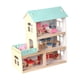 thumbnail image 3 of Casa de muñecas de madera para niños, casa de juegos de simulación con diseño realista, casa de muñecas de madera para niños para niñas de 3 a 7 años, 3 of 9