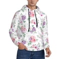thumbnail image 2 of Sikiie Rose Flower B Men's Hoodie, Essentials Hoodie, Sweatshirt, Pullover Hooded Sweatshirt for Men-Medium, 2 of 7