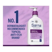 Sarna Sensitive Steroid-Free Anti-Itch Lotion for Dry Irritated Skin, Fragrance free - 7.5 Fl Oz