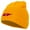 Gold, variant on Tennessee State Flag Map Embroidered 8 Inch Knitted Short Beanie - Dk Grey OSFM
