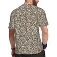 thumbnail image 2 of Wukai Flower Rose Print Men's Short-Sleeved Mesh T-Shirt,Quick-Dry Short Sleeve Workout T-Shirt-6X-Large, 2 of 8