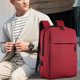 thumbnail image 5 of Fasiaou Laptop Backpack, Business Anti Theft Slim Sturdy Laptops Backpack with USB Charging Port, Water Resistant College School Computer Bag Gift for Men & Women Fits 15.6 Inch Notebook,Red, 5 of 6