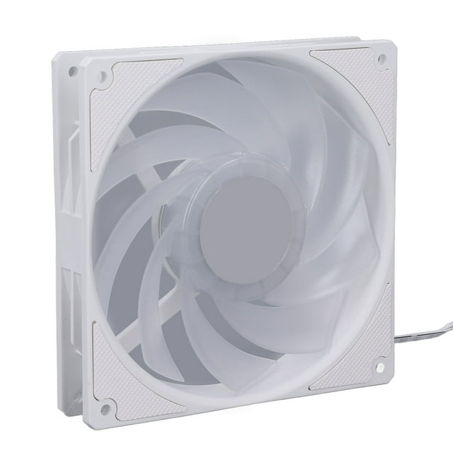 Case Cooler Fan, 140mm Case Fan Silicone Pad for PC Black,White