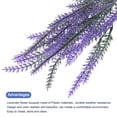 thumbnail image 3 of 30 Paquetes Artificiales Lavanda Flores Imitación Lavanda Flores Plástico para Interior/Exterior Hogar Boda Cocina Jardín Oficina Porche Decoración 14.96"s Púrpura, 3 of 6