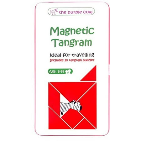 The Purple Cow Magnetic Travel Tangram Puzzles Game - Car Games, Airplane Games and Quiet (Best Games For Airplane Mode 2019)