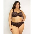 thumbnail image 5 of Women's Curvy Couture 1274 Tulip Sheer Smooth T-Shirt Push Up Bra (Designer Leo 34DD), 5 of 6