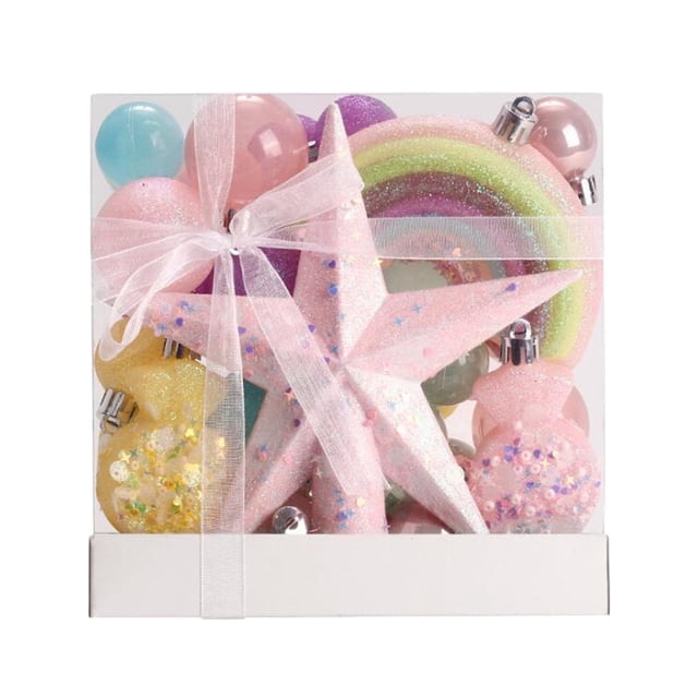 Juego de adornos de bolas de Navidad, decoración de colgante decorativo para recuerdos de fiesta, aniversario interior, cumpleaños, 40 Uds.