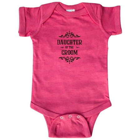 

Inktastic Daughter of the Groom Gift Baby Girl Bodysuit