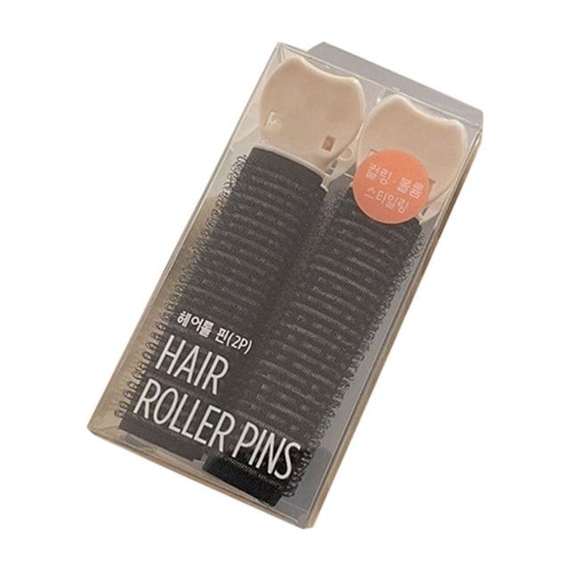 2 piezas de clip de pelo natural y esponjoso para dar volumen a la raíz del cabello, herramienta de peinado para niñas y mujeres, color negro