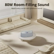 Home Speaker – 80W 2.2.1 Acoustic System, Immersive Spatial Audio, LDAC Hi-Res Sound & 14 Hours of Battery Life (Cool Grey) Tronsmart Fitune X30