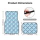 thumbnail image 5 of Fotbe Blue Fish Scale Texture Juego de 4 Tapetes para Auto con Estampado – Alfombrillas de Goma Reforzada, Diseño Antideslizante, Protección para Todo el Año – Vehículos, Autos, Camionetas y SUVs, 5 of 7