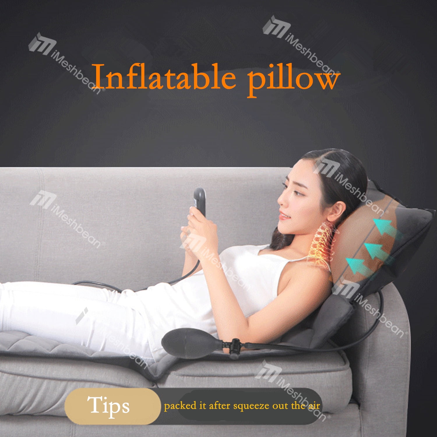 iMeshbean Massage Mattress for Full Body with Inflatable Airbags