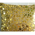 thumbnail image 2 of Gold Cushion Cover, Mosaic 3D Metallic Sequins Pillow Cover, 14x14 inch (35x35 cm) Pillow Case, Square Silk Pillow Cover for Couch, Geometric, Modern, Abstract - The Gold Mosiac, 2 of 9