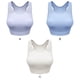 thumbnail image 5 of Wosthever Chaleco de malla Sujetador deportivo sin costuras Ropa interior Camiseta interior Pecho a prueba de golpes Hombro Señora Cómodo Uniforme atlético blanco vainilla, 5 of 6