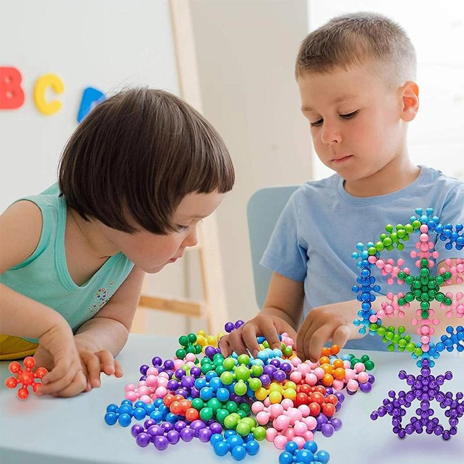 Jacenvly New Bluey Toys Children'S Educational Building Blocks Spinning and Inserting Toys Desktop Toys Toys for Ages 2-4