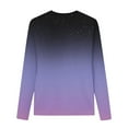 thumbnail image 5 of Tao Tao Long Sleeve Shirts For Kids Boys Girls Crewneck Sweatshirt Pullover Casual Tops Trendy Loose Fit Fall Clothing Gradient Blouses Purple 5 Years, 5 of 5