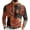 Blue #30, variant on Mens Halloween Shirt V Neck Quick-Dry Pumpkin Trendy Tops Long Sleeve Skeleton 2026 Causal Shirt Lounge Fall Winter Spooky Shirts Coffee S