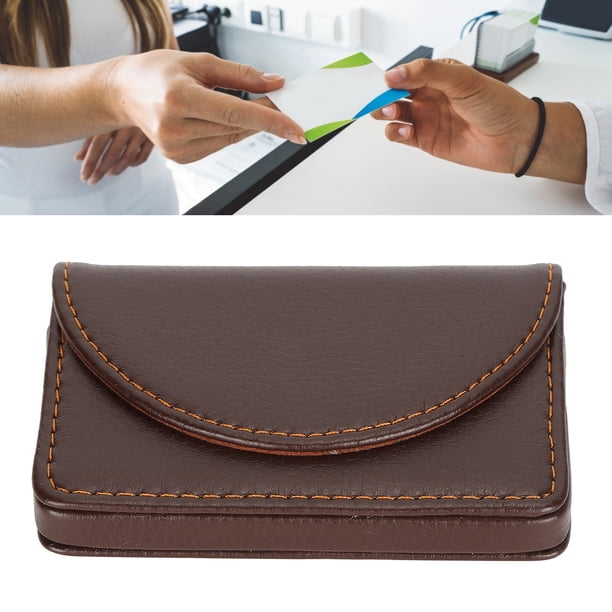 Estuche para tarjetas de visita con nombre soporte de cuero PU organizador regalos ANGGREK Otros