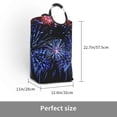 thumbnail image 2 of Disketp Glasses And Fireworks Square Laundry Bag Large Collapsible Dirty Clothes Bags With Handles Waterproof Essentials Storage For College Dorm, Family, 2 of 5