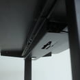 thumbnail image 2 of MotionGrey Under Desk Cord Management Cable Tray Organizer for Work Computer Tables, Home and Office Sit-Stand Desks - Black Color, 2 of 5