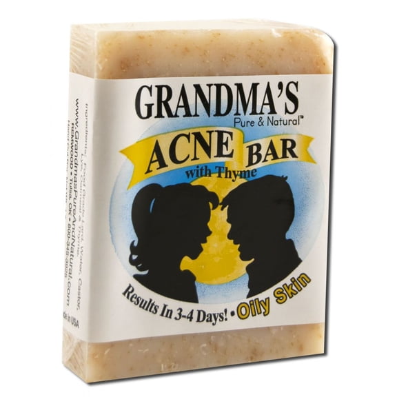 Remwood Products Co. - Grandma's Pure & Natural Acne Bar With Thyme For Oily Skin - 4 oz.