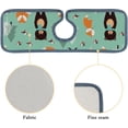 thumbnail image 3 of GZHJMY 3PCS Faucet Absorbent Mat, Cute Forest Foxes Bears Birds Washable Sink Splash Guard Drip Catcher, Kitchen Bath Countertop Microfiber Sink Drying Mats for Kitchen, 3 of 7