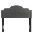 thumbnail image 4 of Modway Belinda Performance Velvet Twin Headboard in Charcoal, 4 of 9