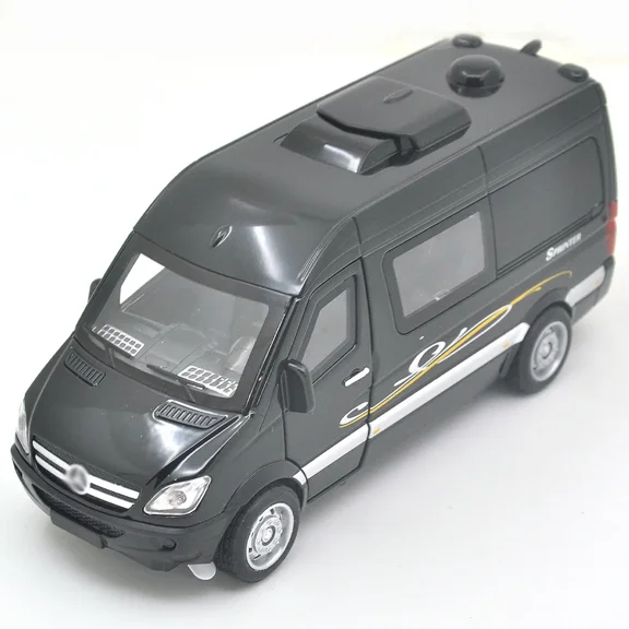 1:32 For  Scale Diecast Car Benz MPV Sprinter Metal Model With Light And Sound Pull Back Vehicle Alloy Toy Collection For Gifts