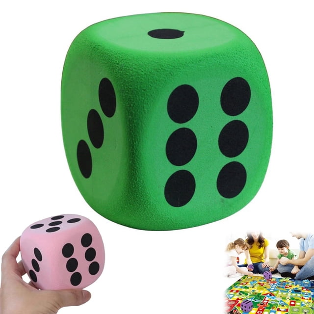 Large Foam Dice Color Foam Dice 3.15 Inches Big Dice For Building Educational Math Teaching Pastime Party 6 Foam Dice Anxiety Dice For Stress Rel