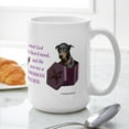 thumbnail image 6 of CafePress - Doberman Mug (Black,Tan) Mugs - 15 oz Ceramic Large White Novelty Mug, 6 of 6