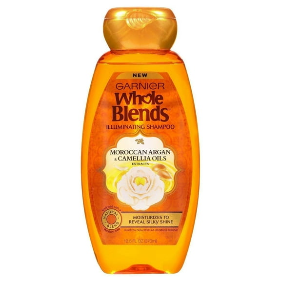 Garnier Whole Blends Moroccan Argan and Camellia Oils Illuminating Shampoo, 12.5 fl oz