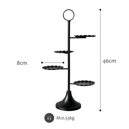 

Homeex Creative Wedding Dessert Table Decoration Black Cake Stand J