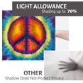 thumbnail image 6 of LALILO Kitchen Curtain Valance Peace Sign Rod Pocket Window Curtain 52"x 18" Set of 2, 6 of 6