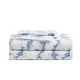 thumbnail image 2 of Poppy & Fritz - Twin Sheets, Luxurious Cotton Percale Bedding Set, Crisp & Cool, Super Soft Bed Essentials (Shark Attack Blue, Twin), 2 of 9