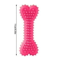 thumbnail image 2 of Durable Dog Chew Toy Bone Shape with Heart Design TPR Material for Teeth Cleaning Training and Interactive Play, 2 of 4