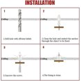 thumbnail image 4 of Tablero de yeso, Anclajes de drywall con tornillos de acero inoxidable conjuntos compatibles con fácil instalación en placas de yeso y placas de fibra de yeso, 50 pi Afortunado Sencillez, 4 of 5